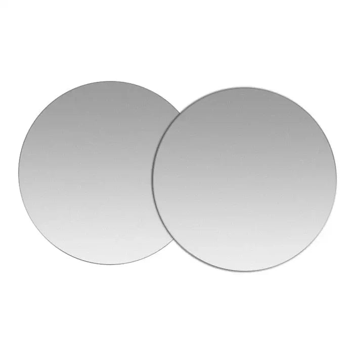 2pcs Silver 40mm