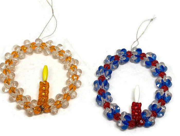 Mid Century Beaded Holiday Decorations at Duckwells