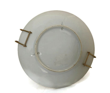 Midcentury Atlantic City Souvenir Dishes with Metal Stand at Duckwells