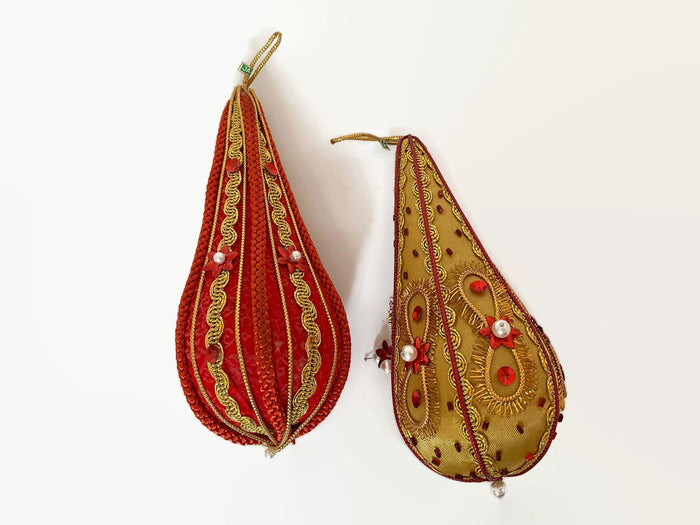 Midcentury Beaded Christmas Ornaments at Duckwells