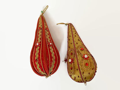 Midcentury Beaded Christmas Ornaments at Duckwells