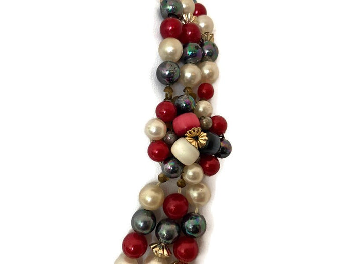 Midcentury Beaded Jewelry Set at Duckwells