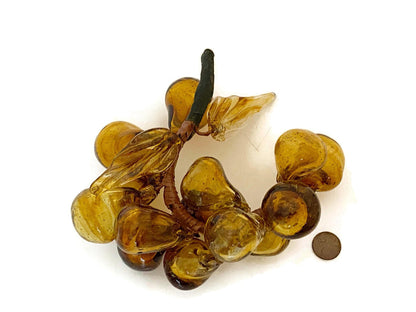 Midcentury Blown Glass Brown Grapes at Duckwells