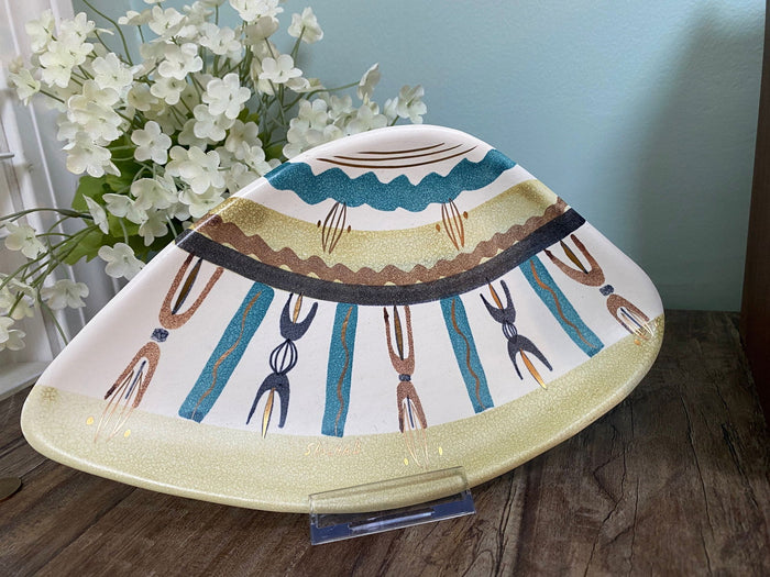 Midcentury California Pottery Dish by Sascha Brastoff at Duckwells