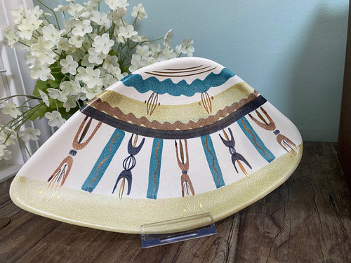 Midcentury California Pottery Dish by Sascha Brastoff at Duckwells
