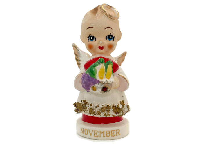 Midcentury Ceramic Birthday Angel November by Arrant at Duckwells