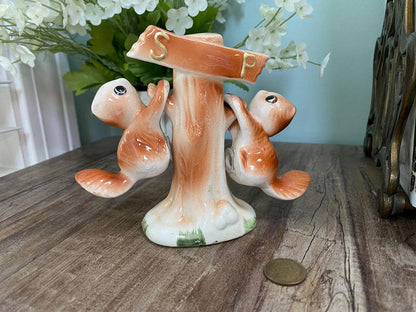 Midcentury Ceramic Chipmunk Salt and Pepper Shaker Set at Duckwells