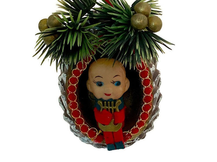 Midcentury Christmas Elf Ornament Potpourri Holder at Duckwells