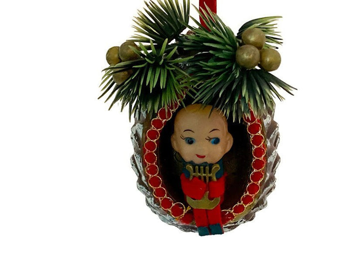 Midcentury Christmas Elf Ornament Potpourri Holder at Duckwells