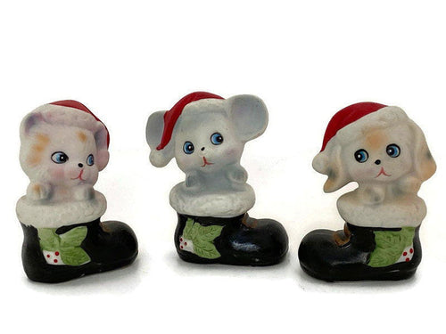 Midcentury Christmas Figurines at Duckwells