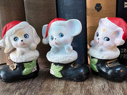 Midcentury Christmas Figurines at Duckwells