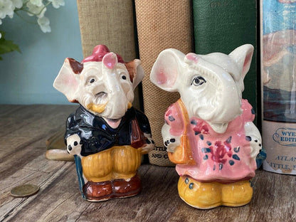 Midcentury Elephant Salt & Pepper Shakers at Duckwells