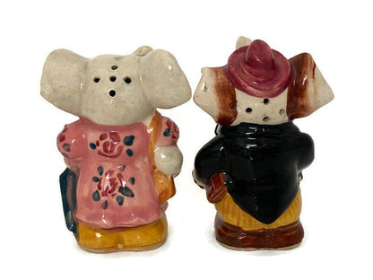 Midcentury Elephant Salt & Pepper Shakers at Duckwells