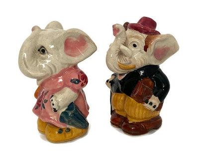 Midcentury Elephant Salt & Pepper Shakers at Duckwells