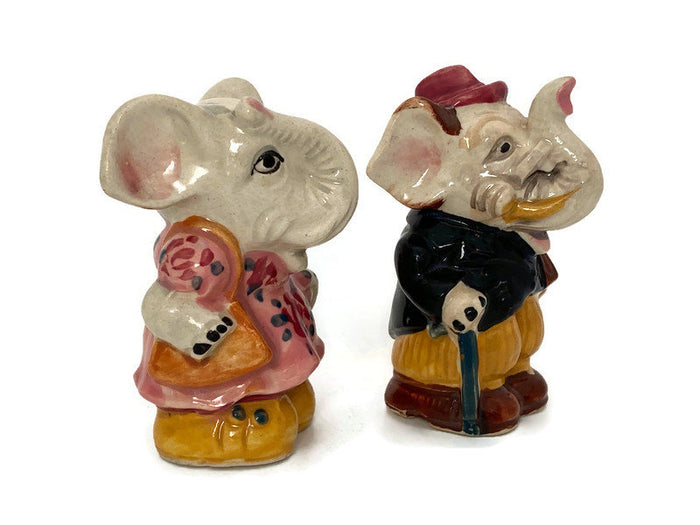 Midcentury Elephant Salt & Pepper Shakers at Duckwells