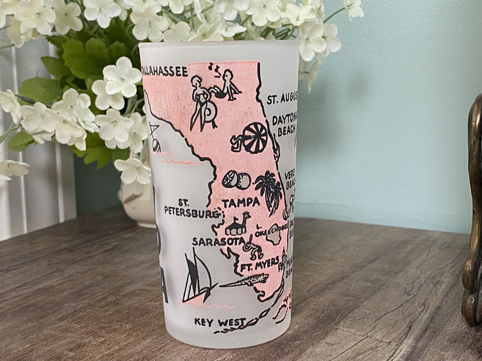 Midcentury Florida Souvenir Glass at Duckwells