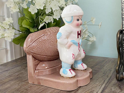 Midcentury Football Player Planter by Napco at Duckwells