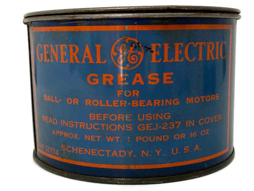 Midcentury General Electric Grease Tin Can at Duckwells