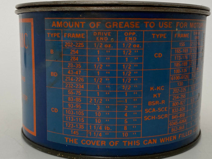 Midcentury General Electric Grease Tin Can at Duckwells
