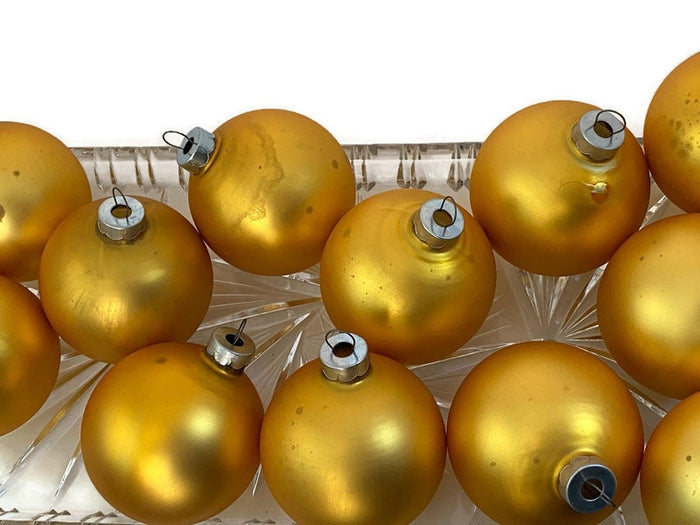 Midcentury Glass Christmas Ornaments by Noelle, Missouri at Duckwells