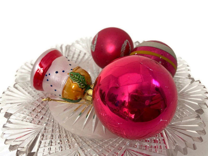 Midcentury Glass Christmas Ornaments at Duckwells