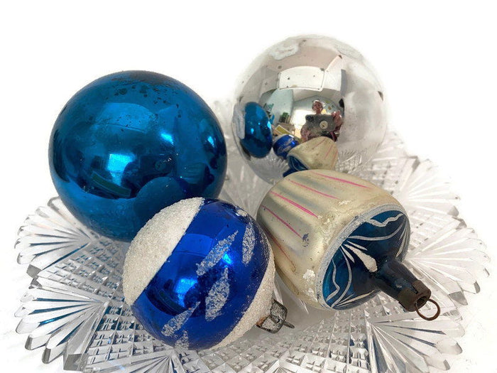 Midcentury Glass Christmas Ornaments at Duckwells