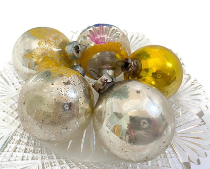 Midcentury Glass Christmas Ornaments at Duckwells
