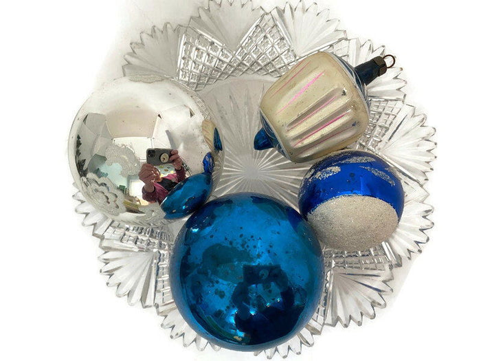 Midcentury Glass Christmas Ornaments at Duckwells