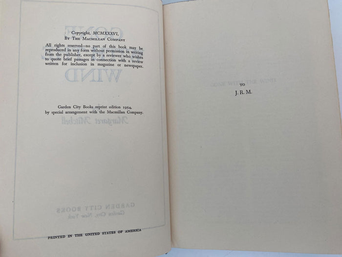Midcentury Gone With the Wind 1954 Book Club Edition at Duckwells