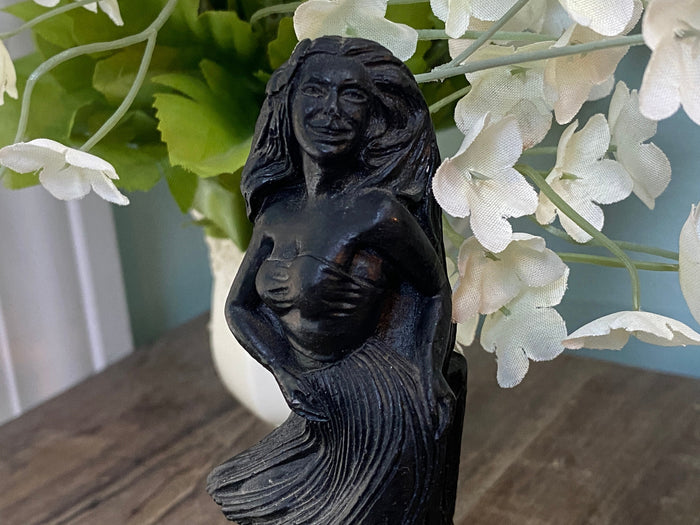Midcentury Hawaiian Lava Figurine, Coco Joes Hula Dancer at Duckwells