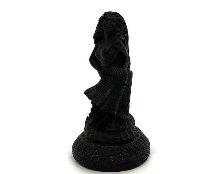 Midcentury Hawaiian Lava Figurine, Coco Joes Hula Dancer at Duckwells