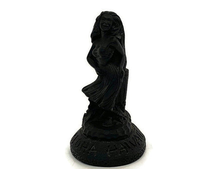 Midcentury Hawaiian Lava Figurine, Coco Joes Hula Dancer at Duckwells