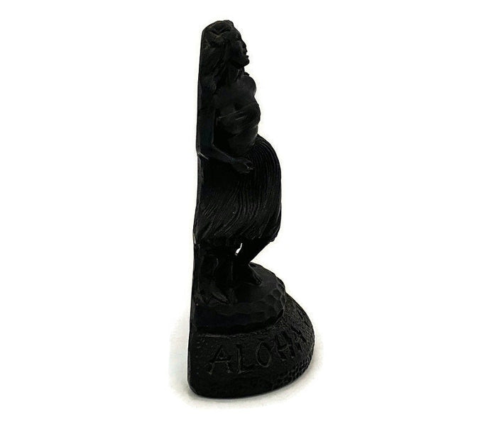 Midcentury Hawaiian Lava Figurine, Coco Joes Hula Dancer at Duckwells