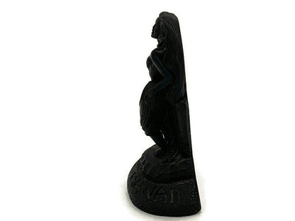 Midcentury Hawaiian Lava Figurine, Coco Joes Hula Dancer at Duckwells