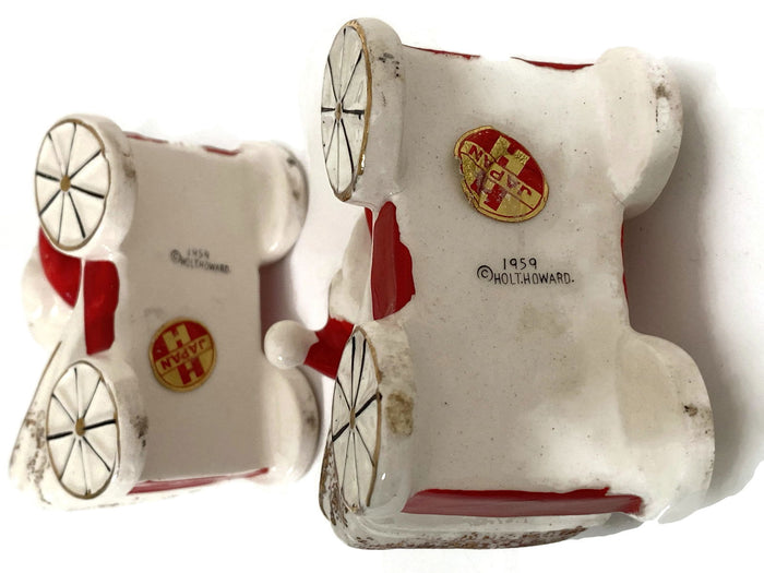 Midcentury Holt Howard Santa in Car Candle Holders at Duckwells