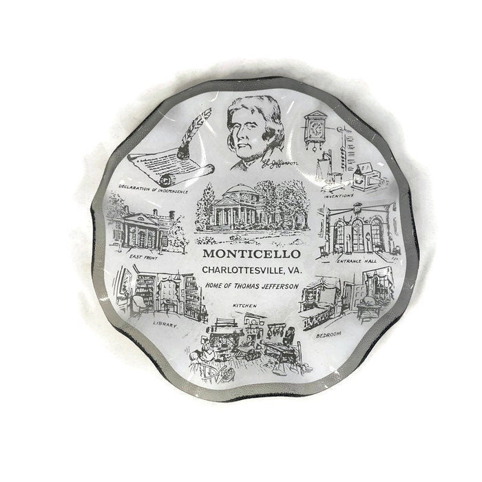 Midcentury Monticello Glass Dish - Houze Art at Duckwells