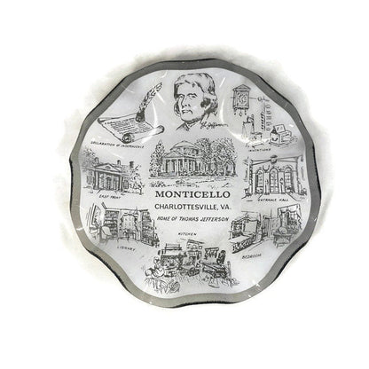 Midcentury Monticello Glass Dish - Houze Art at Duckwells