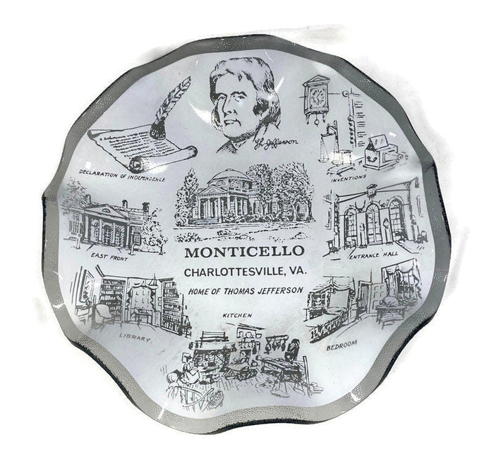 Midcentury Monticello Glass Dish - Houze Art at Duckwells