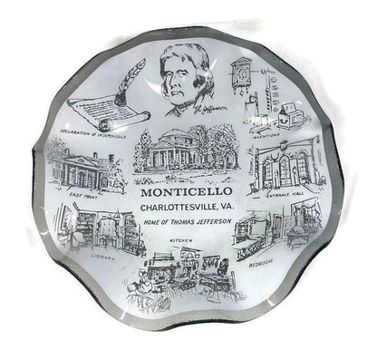 Midcentury Monticello Glass Dish - Houze Art at Duckwells