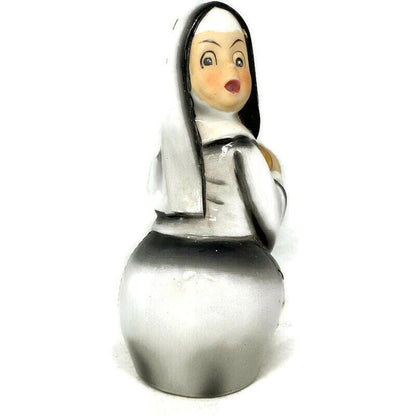 Midcentury Nun Figurine, Geo Z. Lefton Baseball Catcher at Duckwells