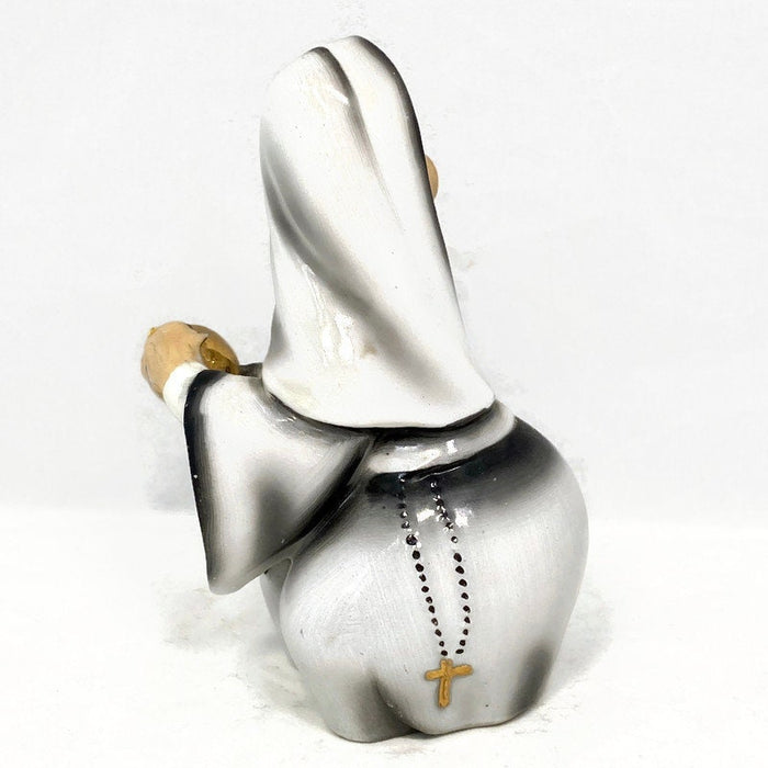Midcentury Nun Figurine, Geo Z. Lefton Baseball Catcher at Duckwells