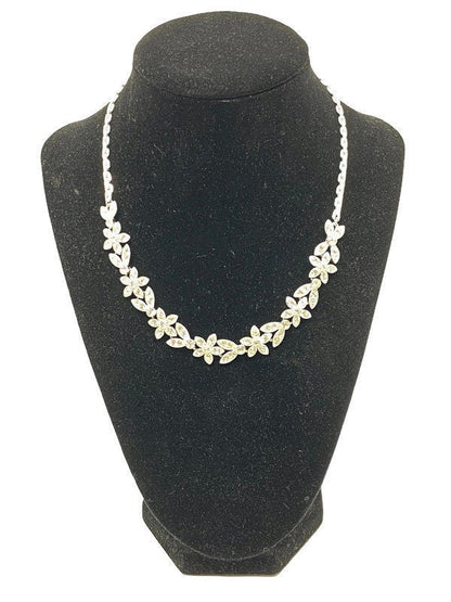 Midcentury Rhinestone Necklace signed ORA at Duckwells