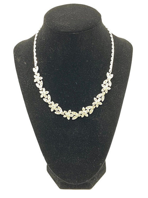 Midcentury Rhinestone Necklace signed ORA at Duckwells