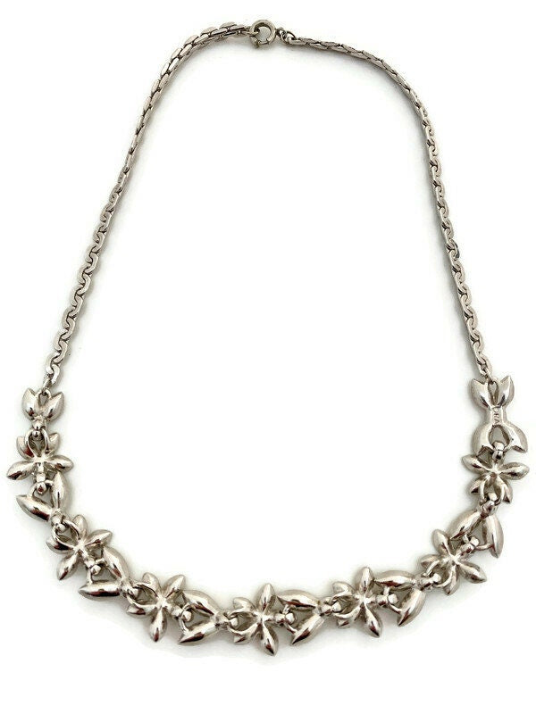 Midcentury Rhinestone Necklace signed ORA at Duckwells