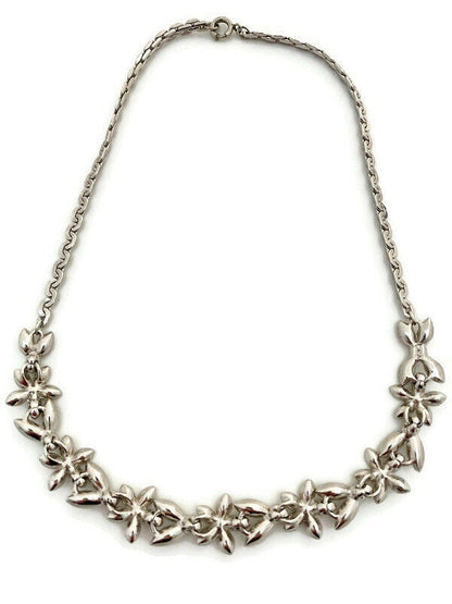 Midcentury Rhinestone Necklace signed ORA at Duckwells