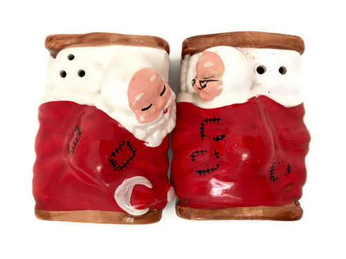 Midcentury Santa & Mrs. Claus Sleeping Salt & Peppers at Duckwells