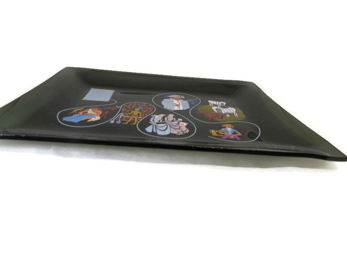 Midcentury Sewing Dish, Story of Thread by Coats and Clark at Duckwells