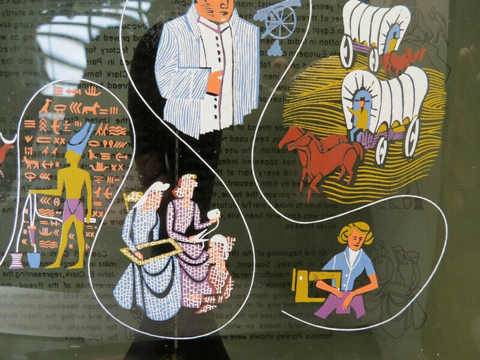 Midcentury Sewing Dish, Story of Thread by Coats and Clark at Duckwells