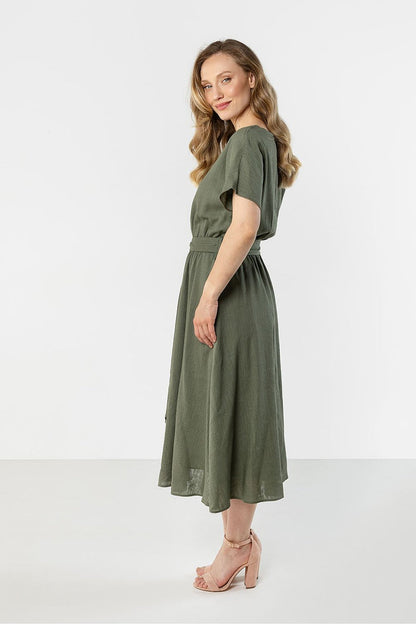Midi Flared Bottom Dress - Stylish and Versatile - Dresses