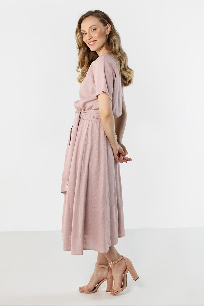Midi Flared Bottom Dress - Stylish and Versatile - Dresses